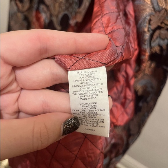 Nanette Lepore Violet Eyes Brocade Jacket Size 2 - Picture 10 of 10